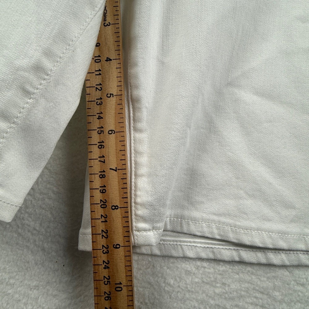 NYDJ‎ Ella Lift Tuck White Denim Bermuda Shorts Womens 20W Plus Size - Picture 5 of 5